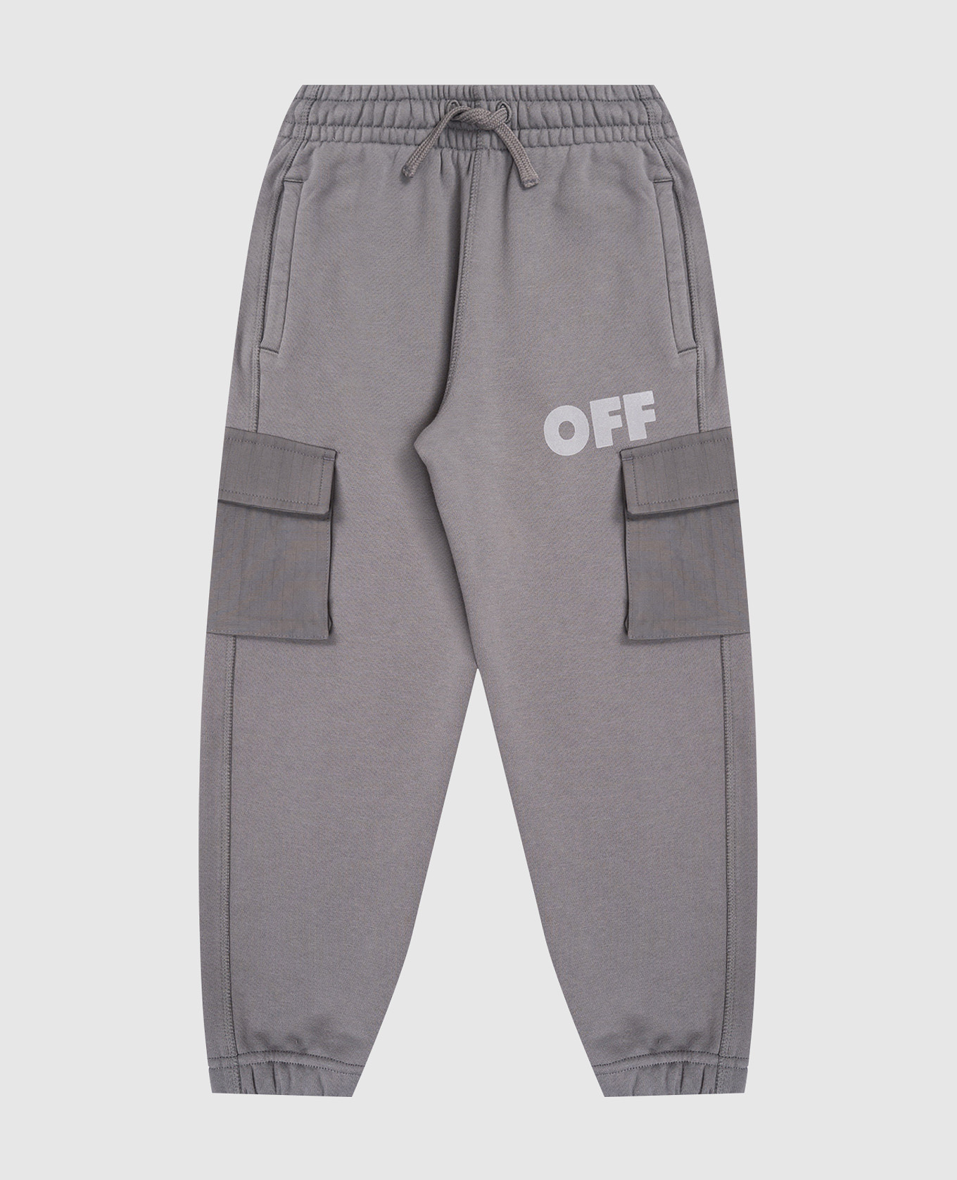 

Kids' grey joggers with logo print Off-White