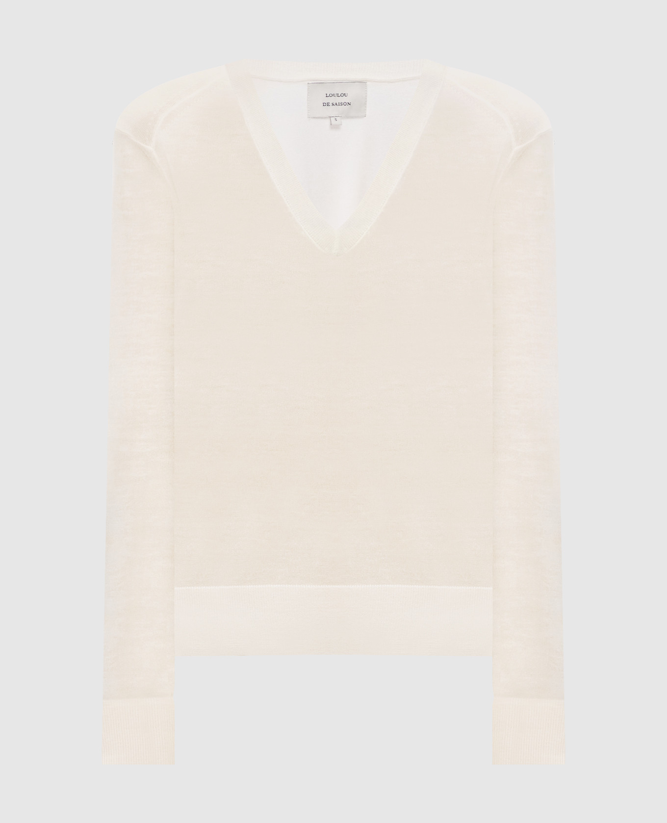 Ivory cashmere pullover JULIO