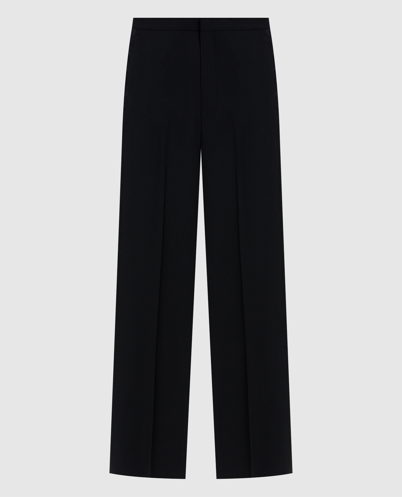 Black wool pants
