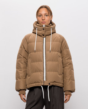 Brunello Cucinelli Brown quilted down jacket MH5257216