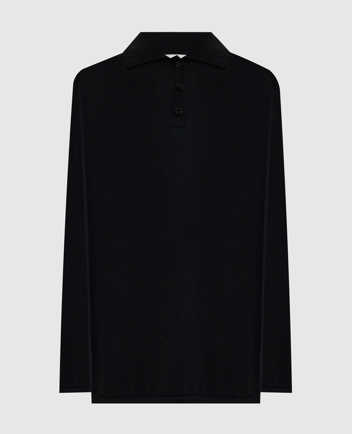 Caisa black cashmere polo