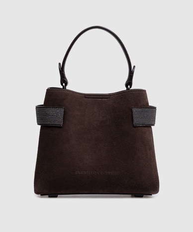Brown suede bag Essence
