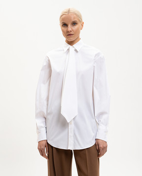 Brunello Cucinelli White shirt with removable tie MP091M3A56
