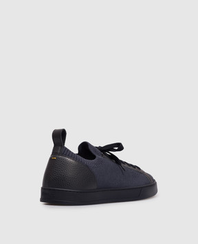 Doucal's Blue combination sneakers DU3381SPENPZ830