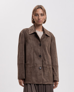 Max Mara Brown suede jacket ASTRALE SMMASTRALE
