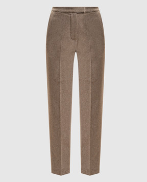 Yves Salomon Beige cashmere pants 26EYP041XXCAFL