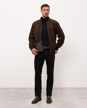 Kiton Black cashmere and silk sweater UMKXX03