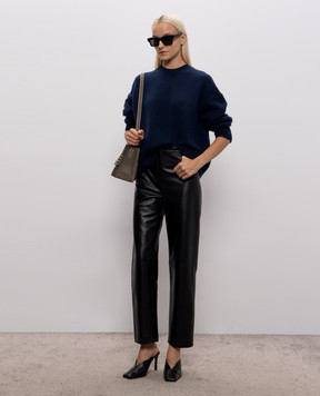 Loulou de Saison Black leather pants COBE COBELDS