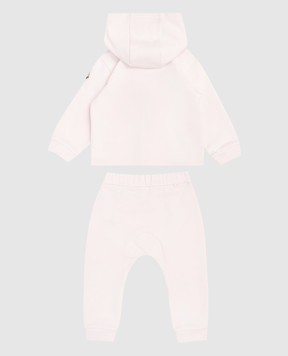 Moncler ENFANT Children's pink suit with logo L19518M0000289B9Y