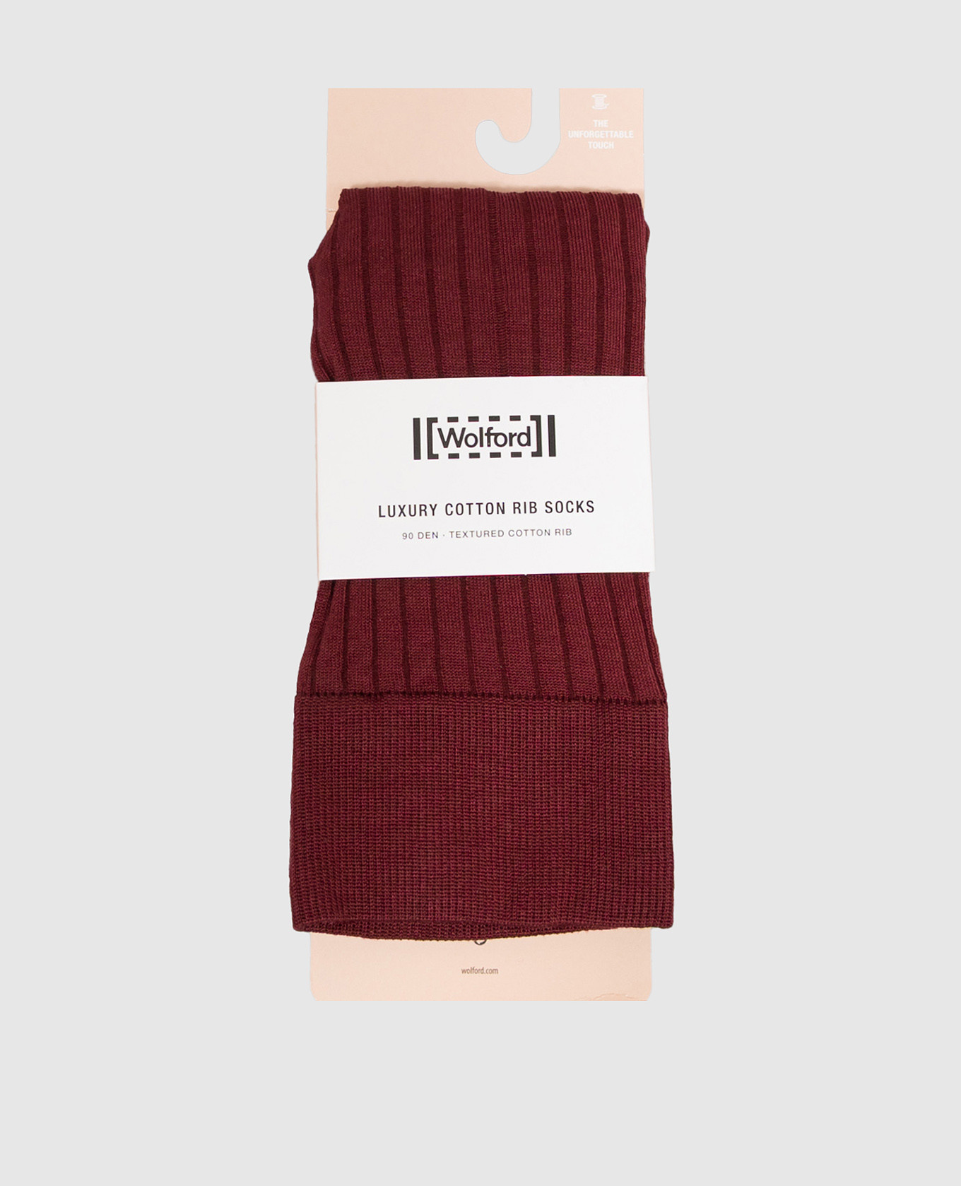 Burgundy socks 90 den
