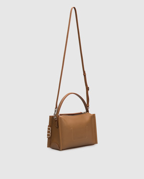JW Anderson Brown Leather Loafer Bag HB0762LA0383