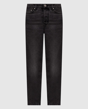 Ami Paris Dark gray jeans with logo patch HTR103DE0124
