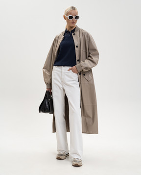 Max & Co Brown leather coat MCOGINSENG