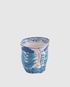 SELETTI Porcelain asymmetric cup Classics on acid SAKE FLOWER 11257