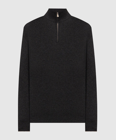 Dark gray cashmere jumper