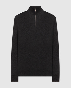 Brunello Cucinelli Dark gray cashmere jumper M2200124