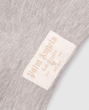 Palm Angels Grey bodice with logo patch PLA1UWTP08SI