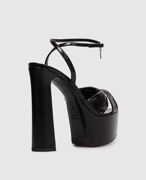 Saint Laurent Black leather sandals FRANCIANE 869730AAEHF
