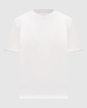 Brunello Cucinelli Ivory layered T-shirt M0B137427