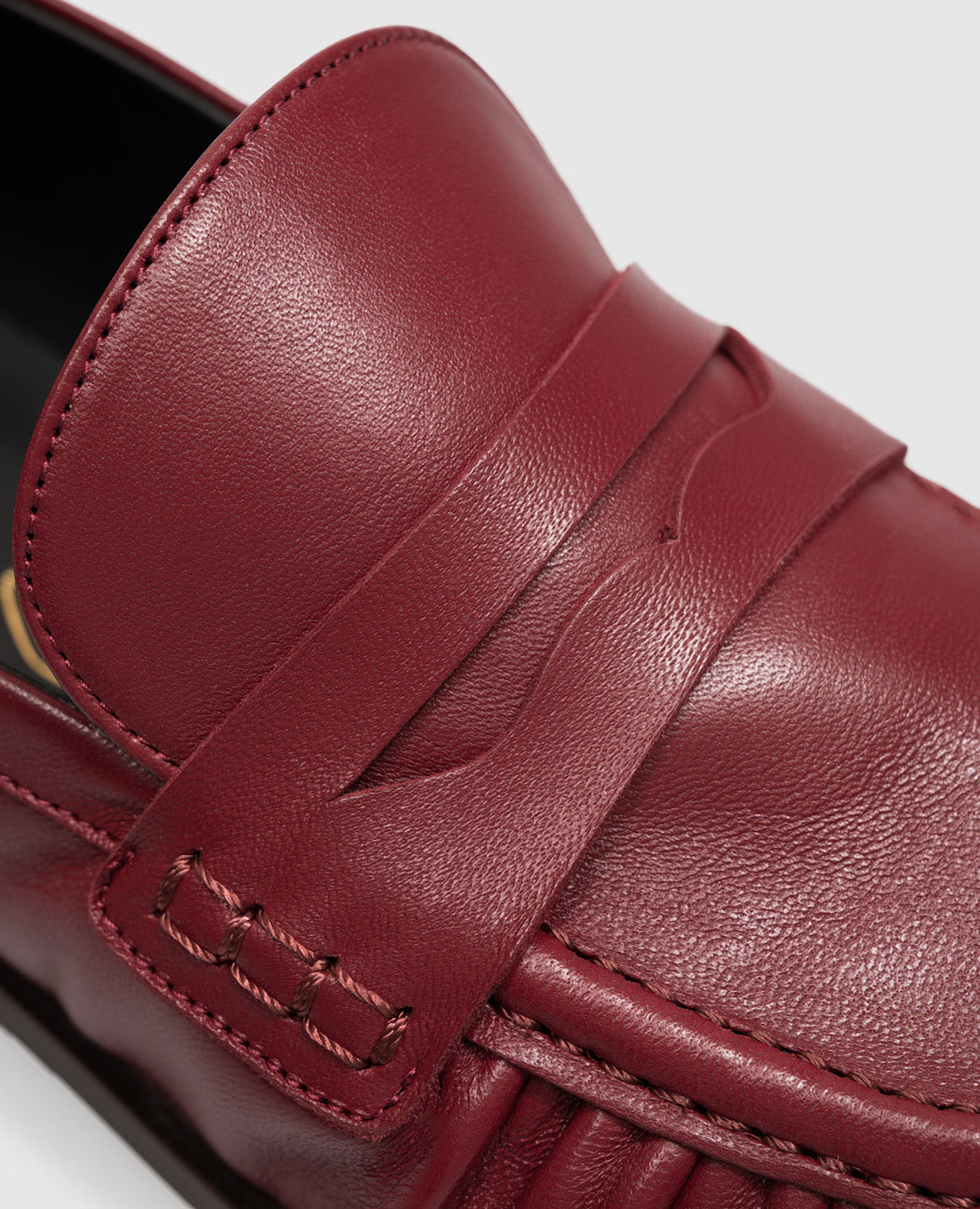 Burgundy leather loafers Babe Pay Pls 5