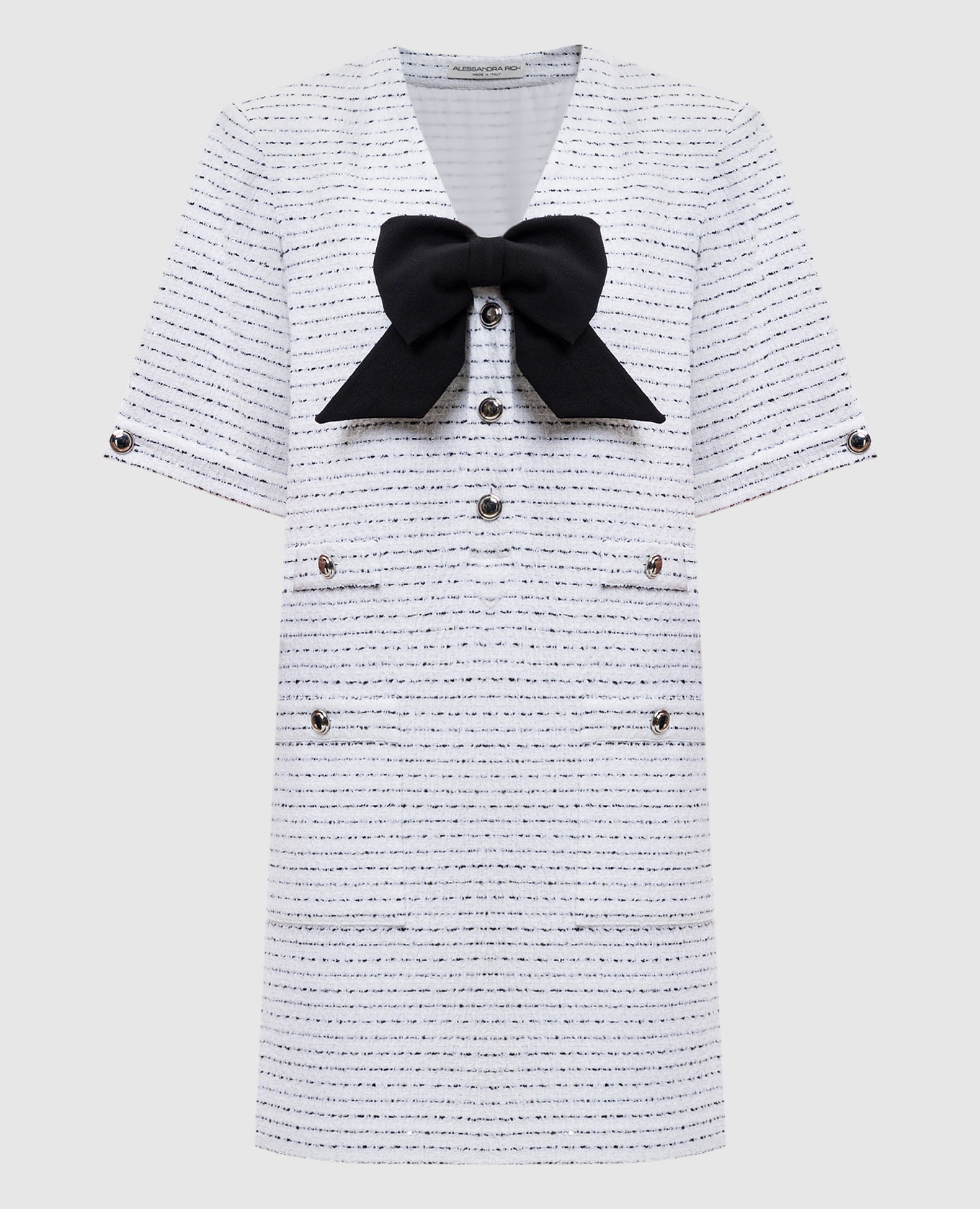 

White mini dress with bow Alessandra Rich