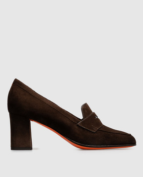 Santoni Brown suede shoes WDOR72446HI2NAEA