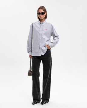 Ami Paris Striped shirt BFUSH063CO0087