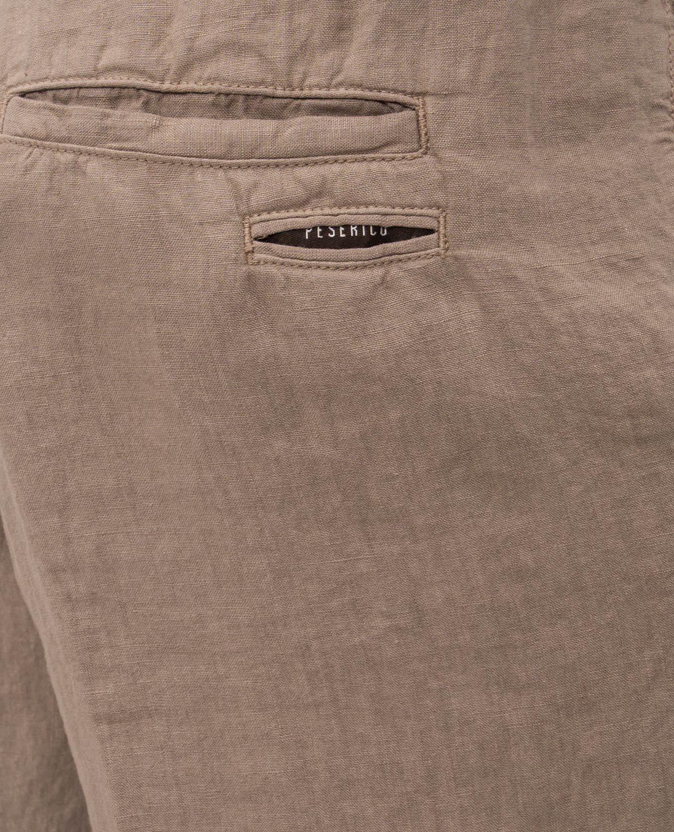 

Brown linen shorts Peserico