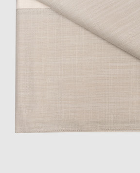 Fazzini White cotton tablecloth CORNICI CORTOVA180X1800