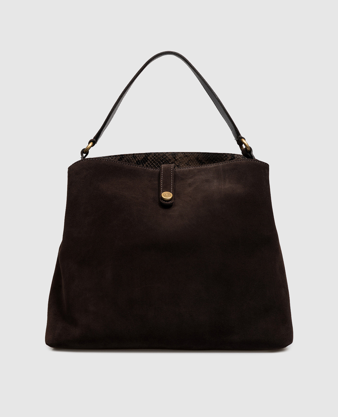 Brown suede bag FIONA