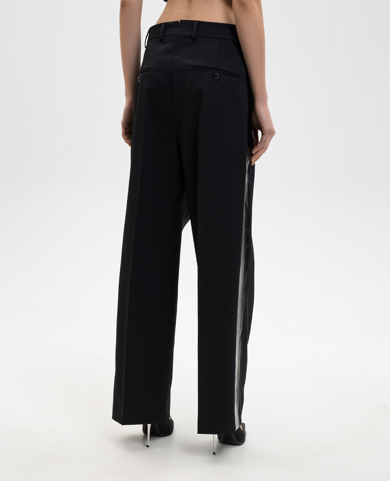 Black wool pants Vetements 4