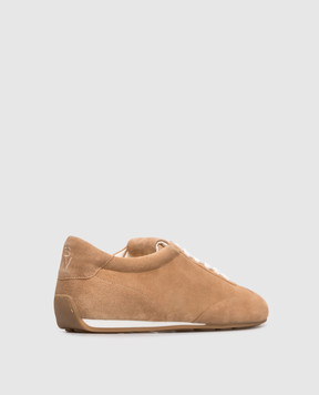 Stuart Weitzman Colton brown suede sneakers SN228