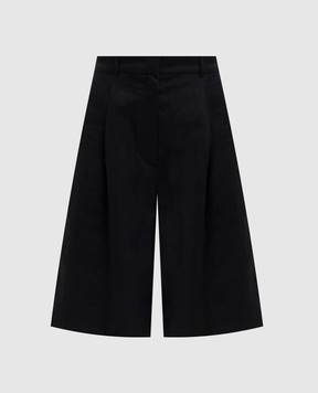 Max Mara Black linen CARAVAN Bermuda shorts MSTCARAVAN