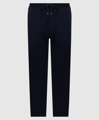 Blue cashmere sweatpants