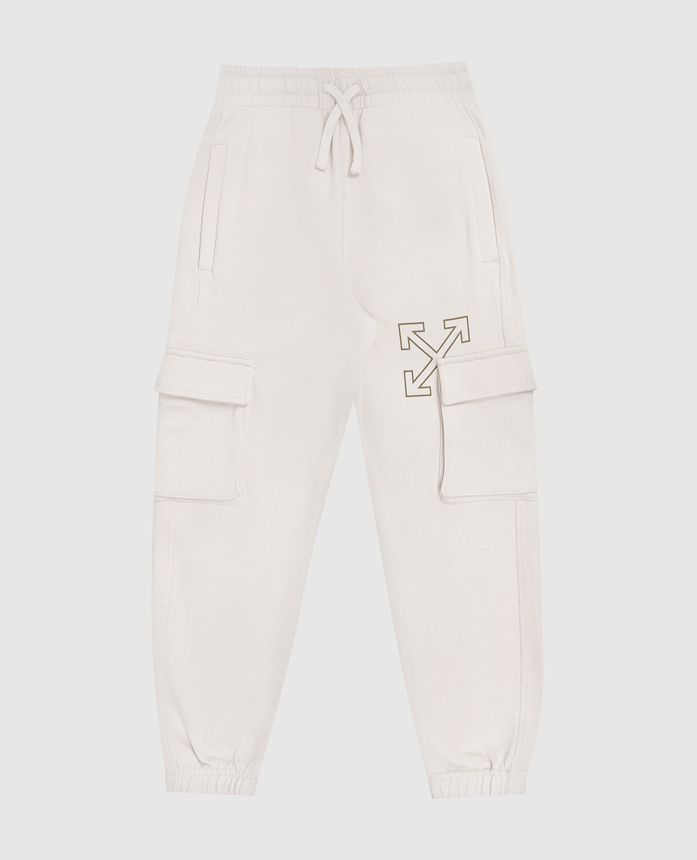 Children's beige cargo joggers