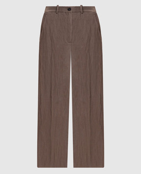 Masnada Brown wool pants 8126