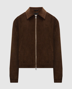 Ami Paris Brown corduroy jacket HJK830CO0089