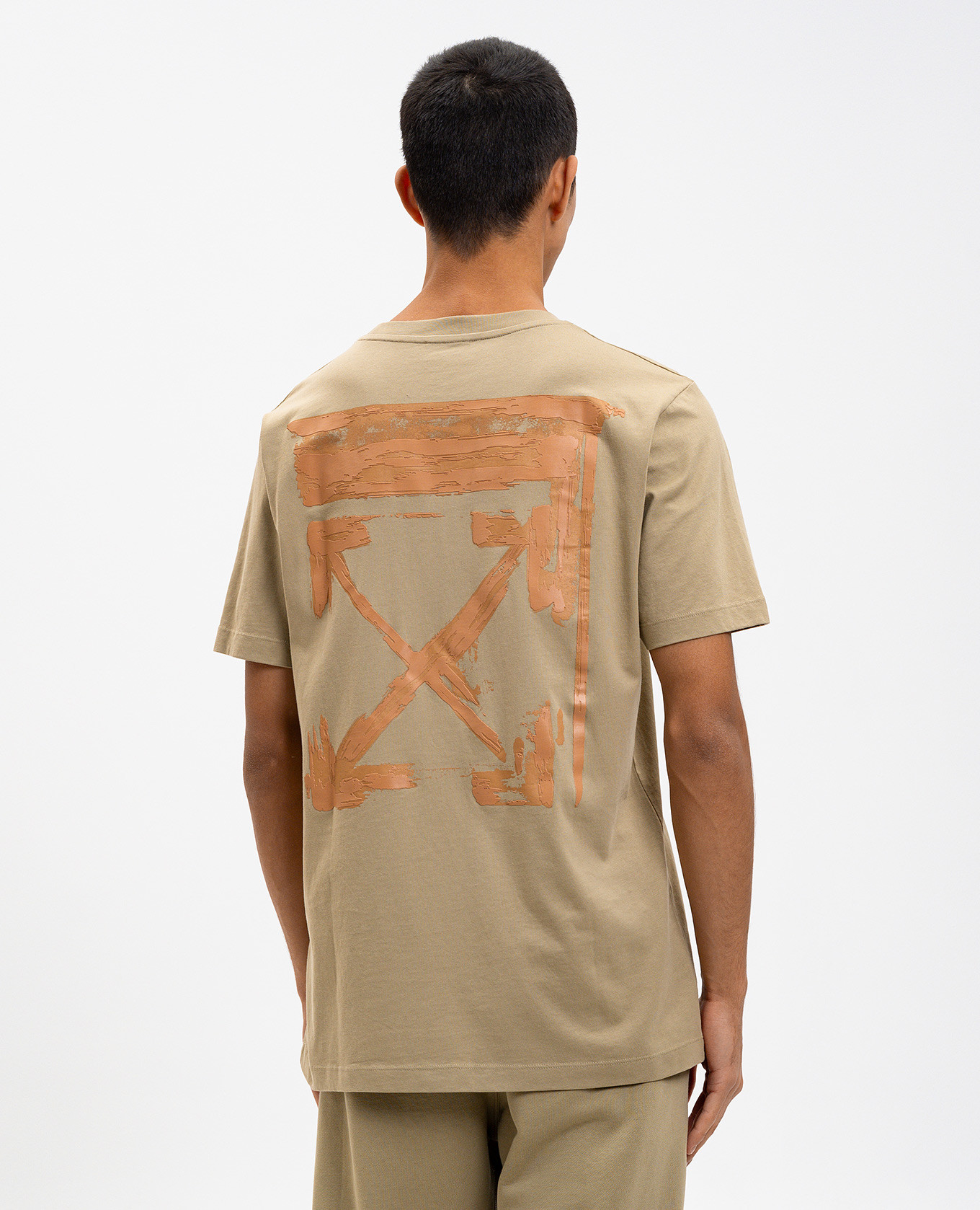 

Ink Arrow khaki T-shirt Off-White