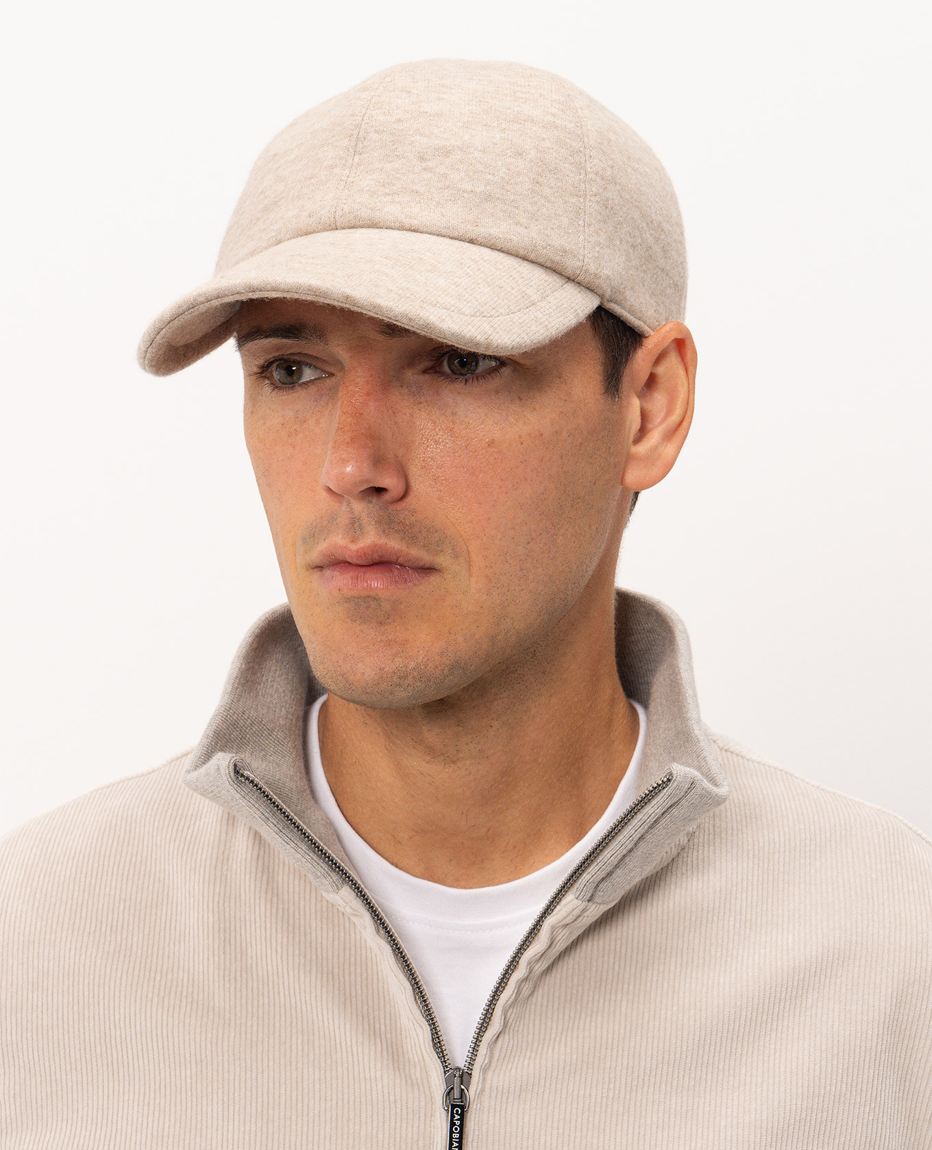 Beige cap Enrico Mandelli 2