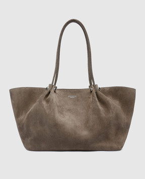 Max Mara Weekend APESI khaki suede tote bag WKAPESI