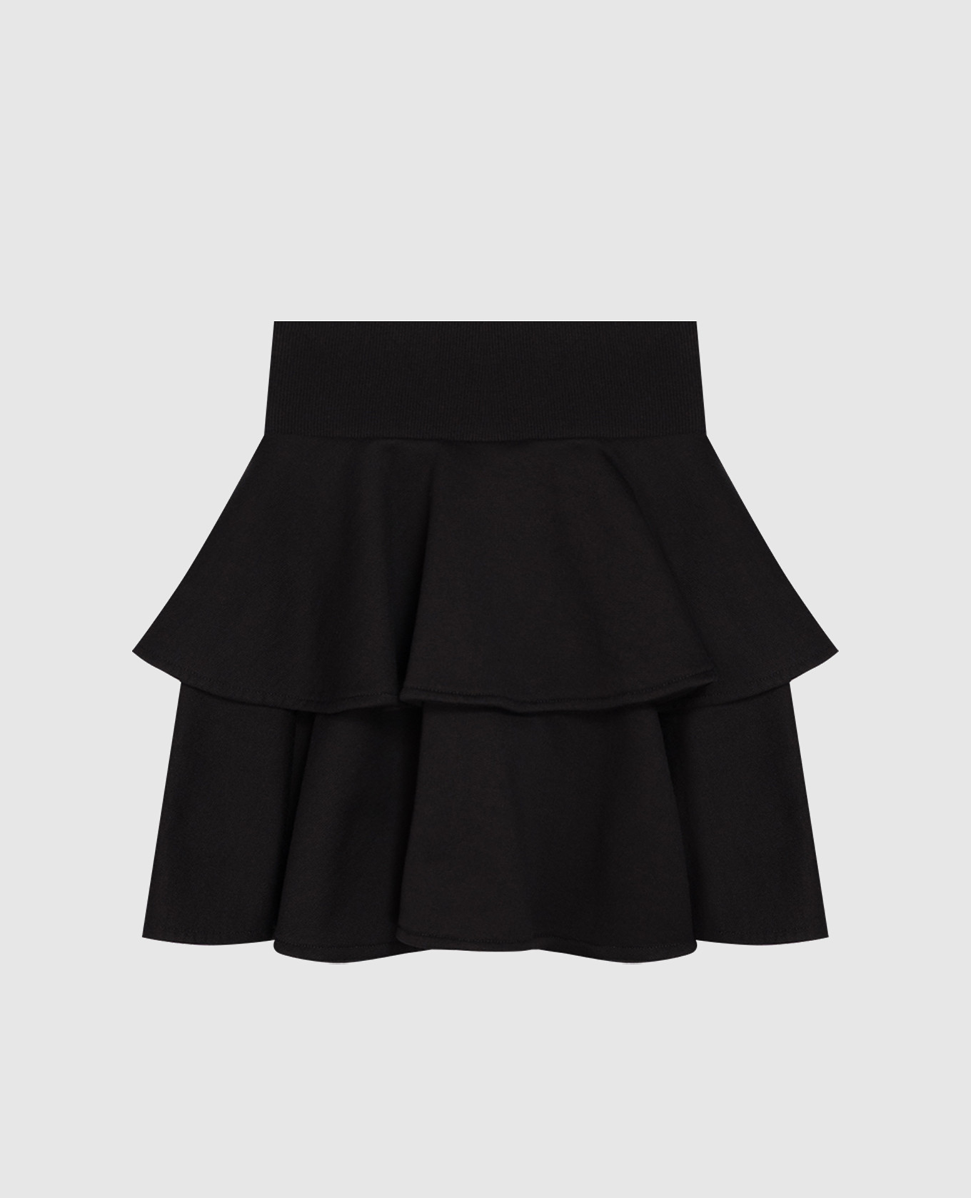 Children's black skirt with ruffles