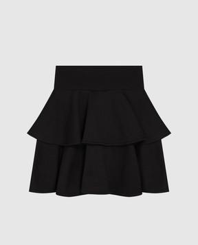 Dolce&Gabbana Children's black skirt with ruffles L5JIC7G7QNV