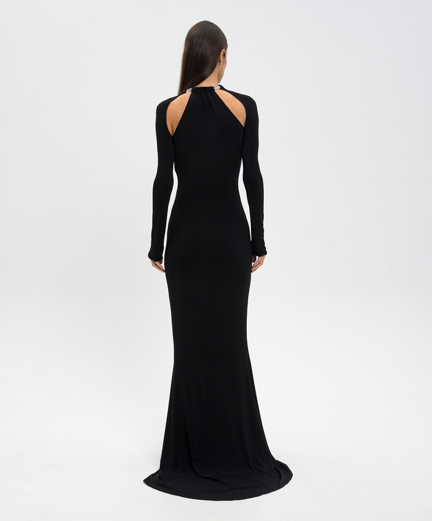 Off-White - Black maxi dress with logo 2DB55YF25JER001 - shop with Estonia  delivery at Symbol