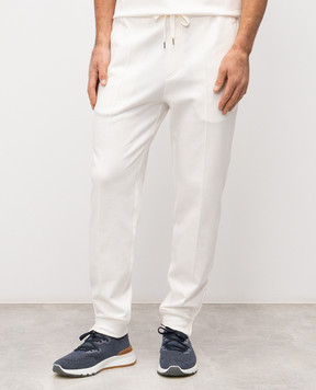 Brunello Cucinelli White joggers MW8633263G