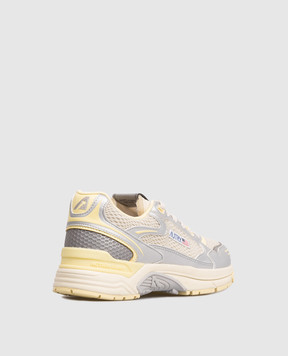 AUTRY Yellow HYPERWAY sneakers with logo A1UNHYLWMV06