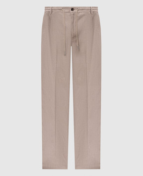 MooRER ADAMSON beige linen pants ADAMSONFSW