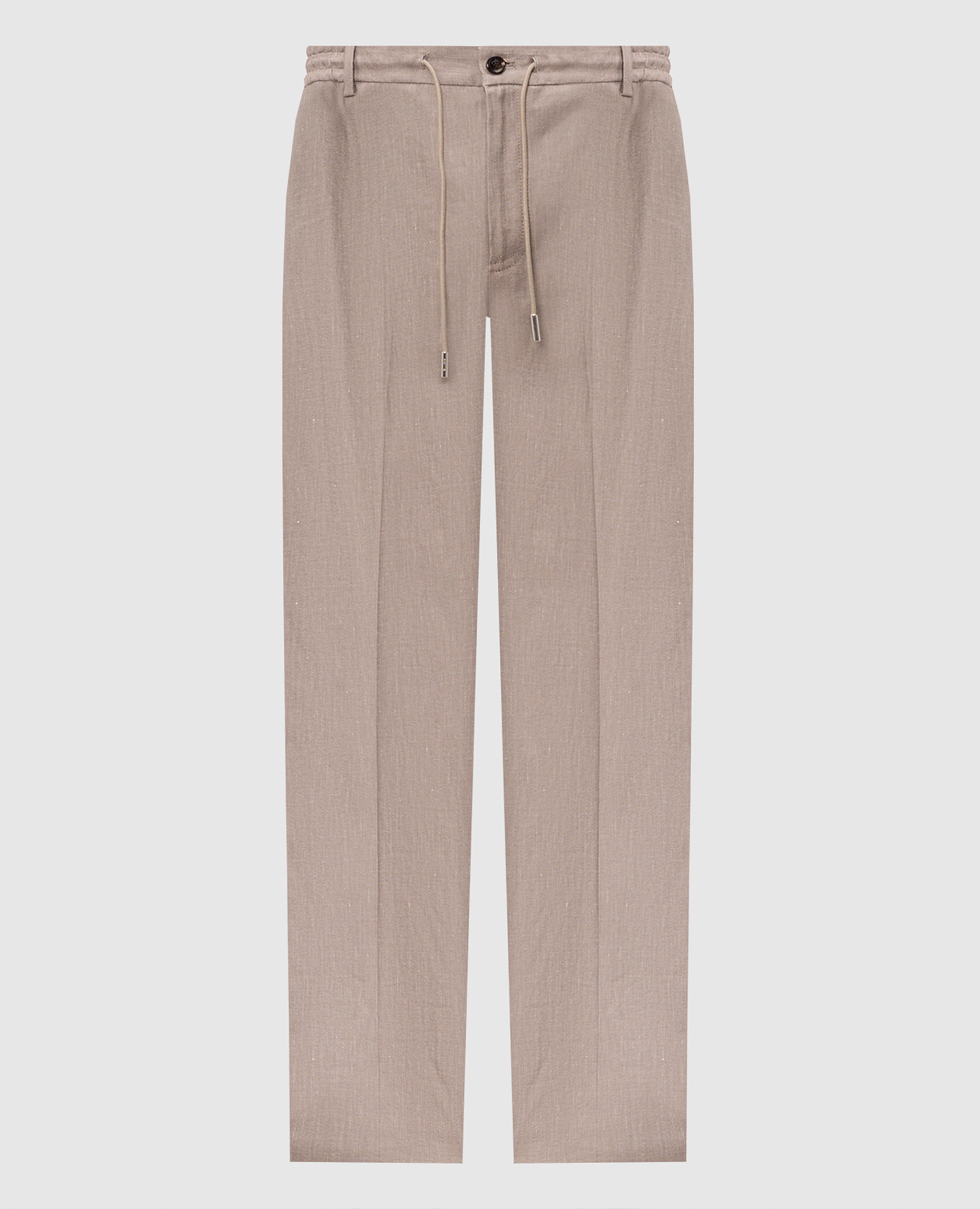 ADAMSON beige linen pants