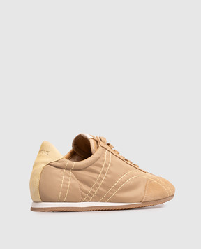 Toteme Beige Flex desert combination sneakers 263WAS0357FB0137