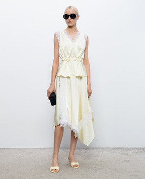 3.1 Phillip Lim Yellow top with lace S26121816SKY