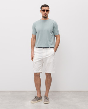 Canali White shorts with cotton PT01636D95609
